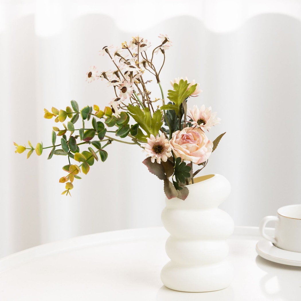 Roselle - Mixed Rose and Daisies Artificial Bouquet
