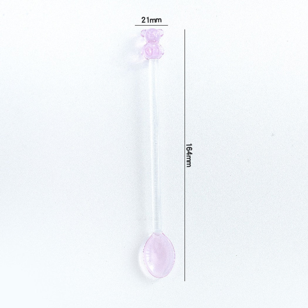Glasira - Colored Bear Long Handle Spoon