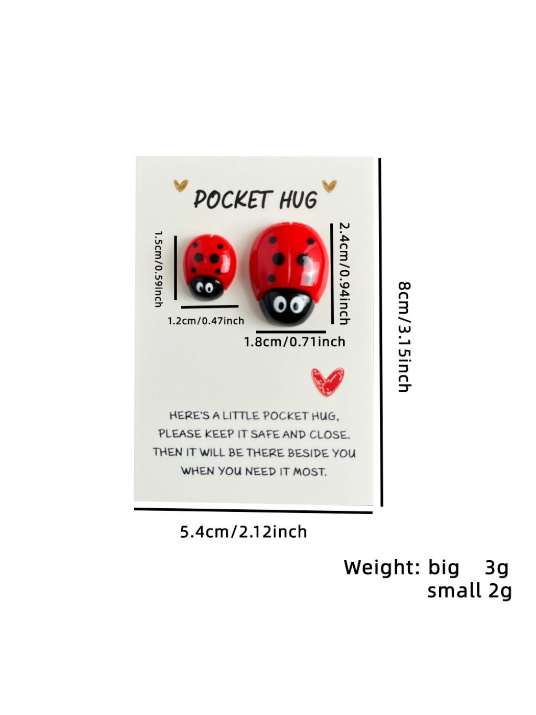 Taphug - Pocket Hug Ladybug