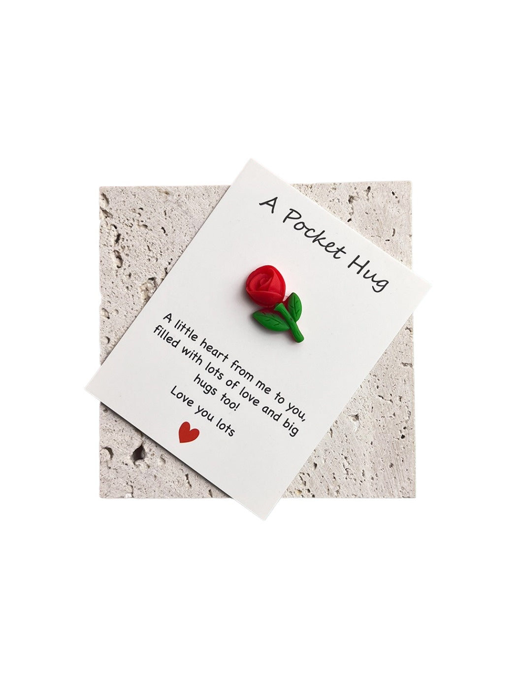 Taphug - Pocket Hug Inspirational Flower pocket hug card and keepsake token view 8