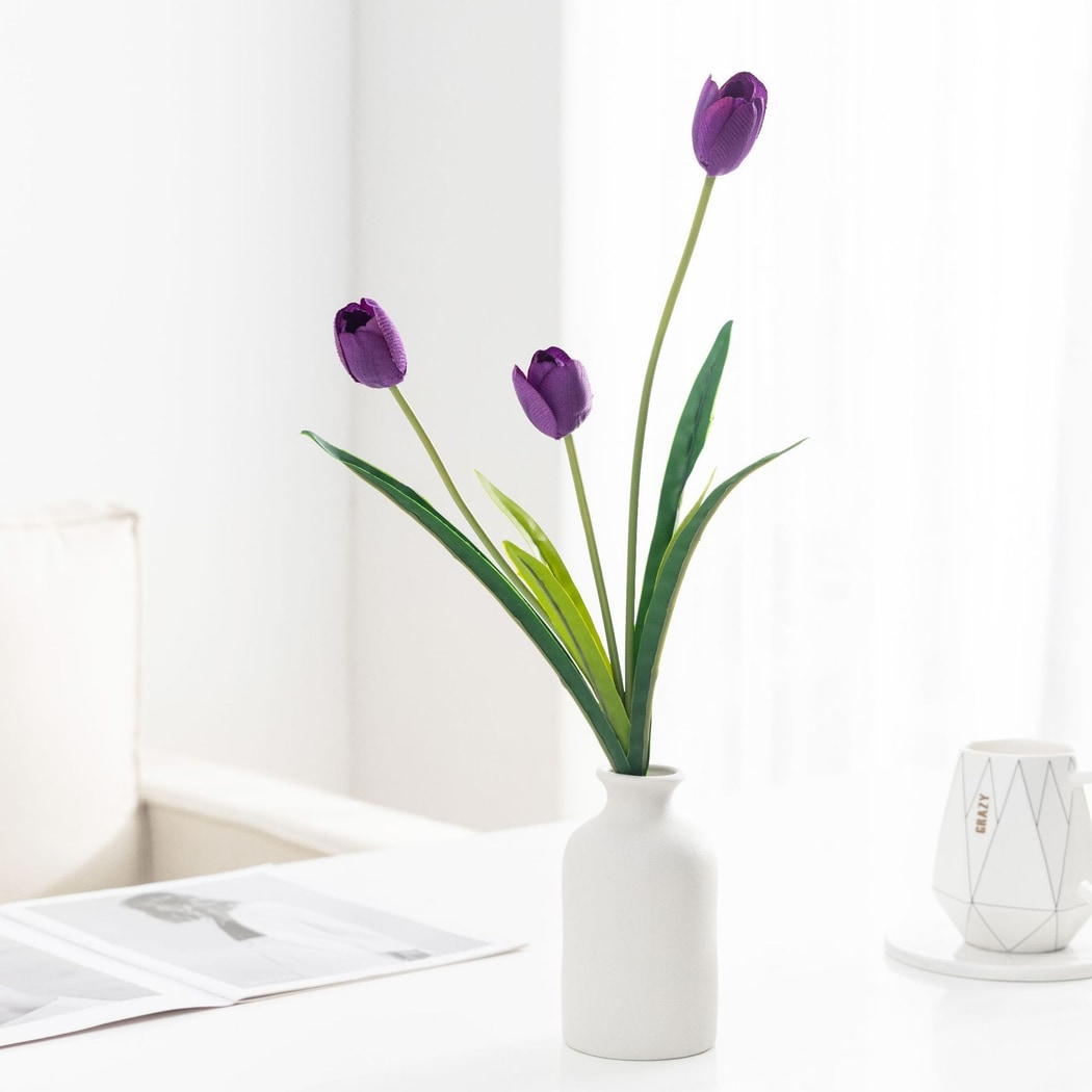 Roselle - Sleek Style Decorative Tulip Artificial Flower