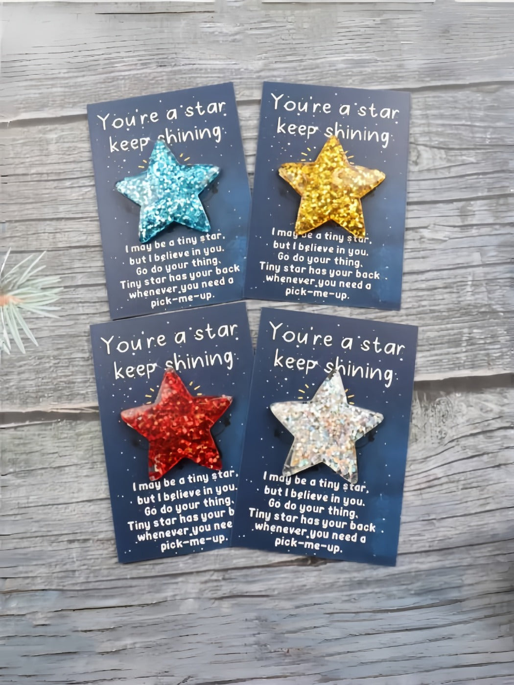 Taphug - Pocket Hug 10 Sets You Are A Star Keep Shining Star pocket hug card and keepsake token view 6
