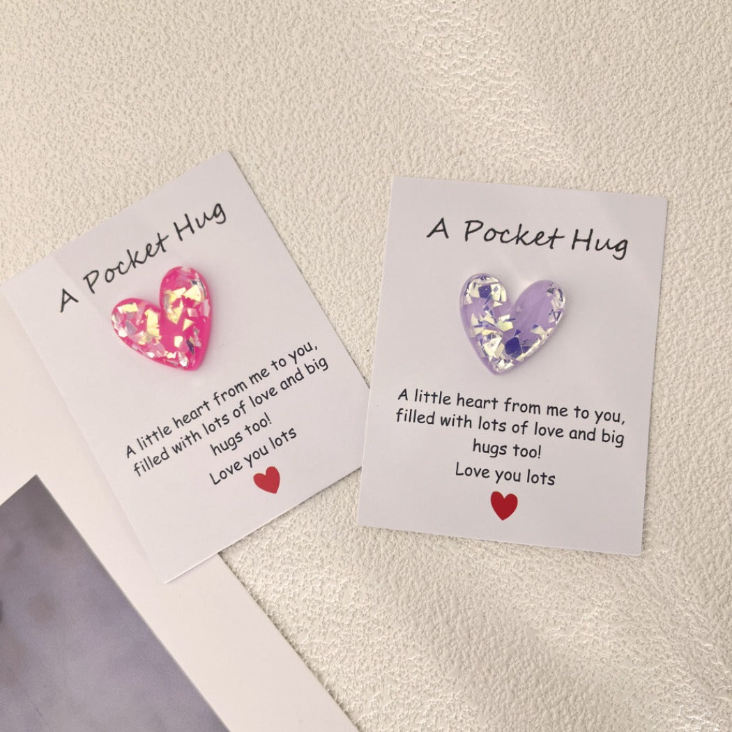 Pocket Hug Confetti Heart – Your Sparkle of Joy & Comfort