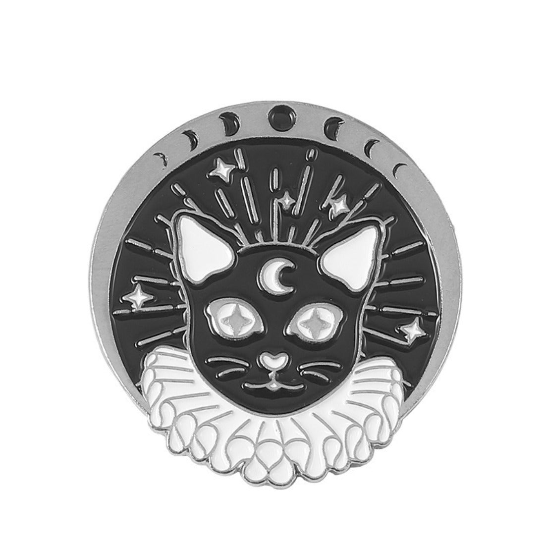 Halloween Celestial Cat Alloy Pin