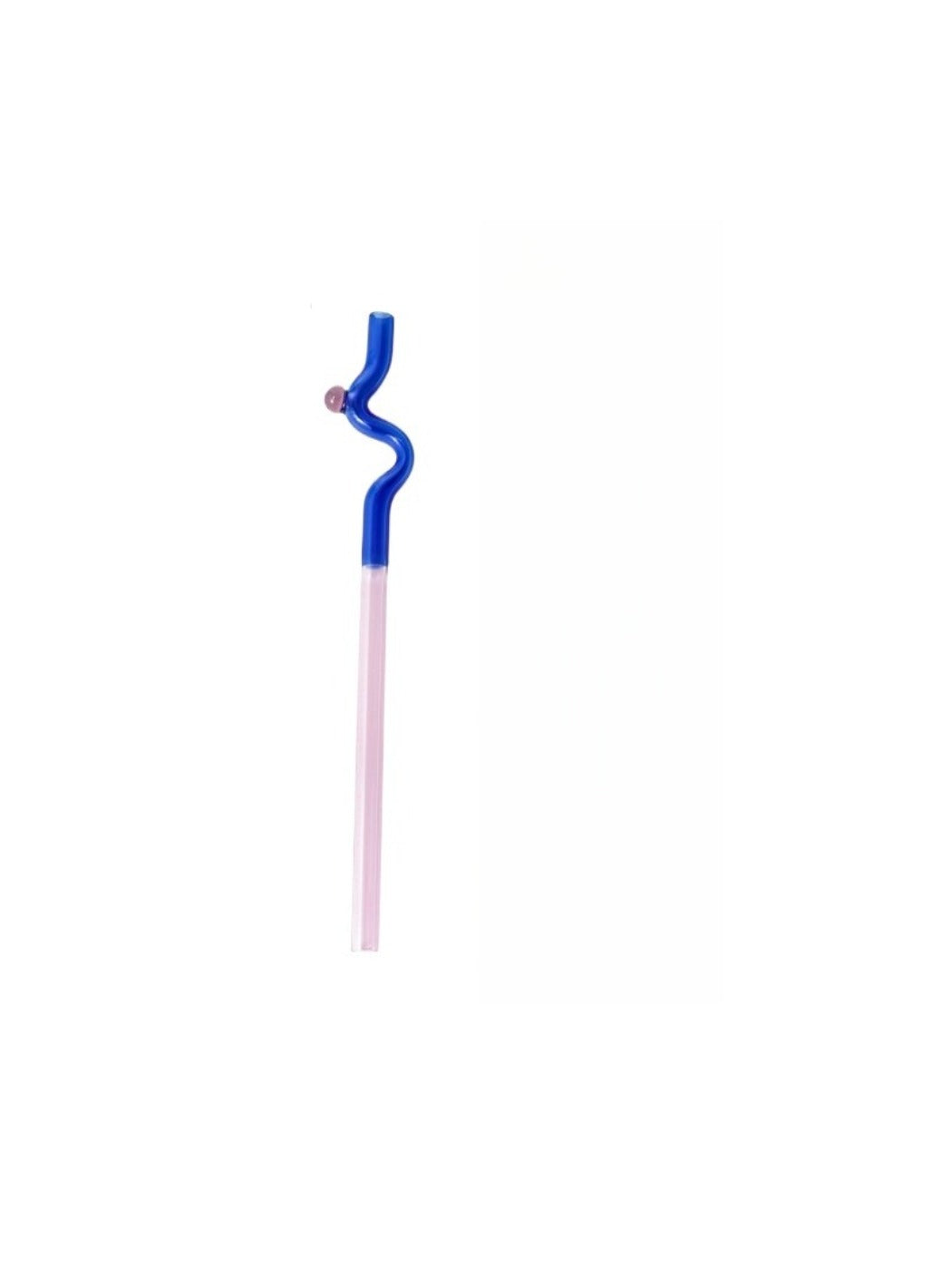 Colorful glass straws from Thimara displayed in a gift box for juice and tea