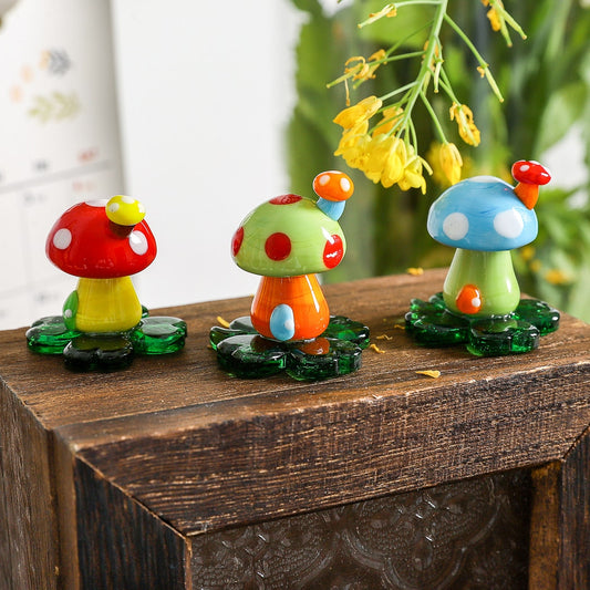 Glasira - Cartoon Style Colorful Mushroom Ornament