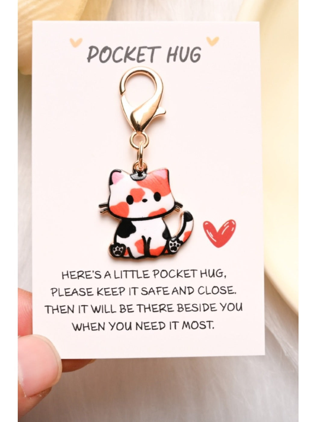 Taphug - Adorable Cartoon Cat Keychain