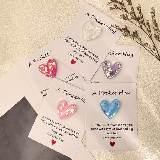 Pocket Hug Confetti Heart – Your Sparkle of Joy & Comfort