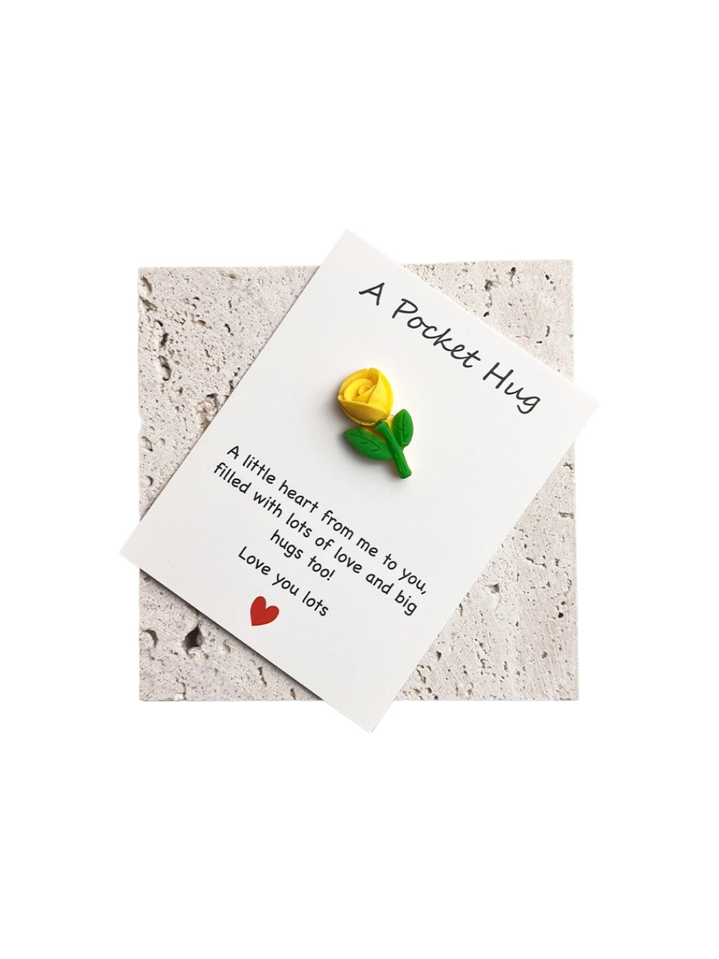 Taphug - Pocket Hug Inspirational Flower pocket hug card and keepsake token view 9