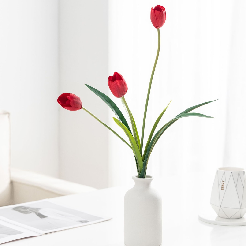 Roselle - Sleek Style Decorative Tulip Artificial Flower