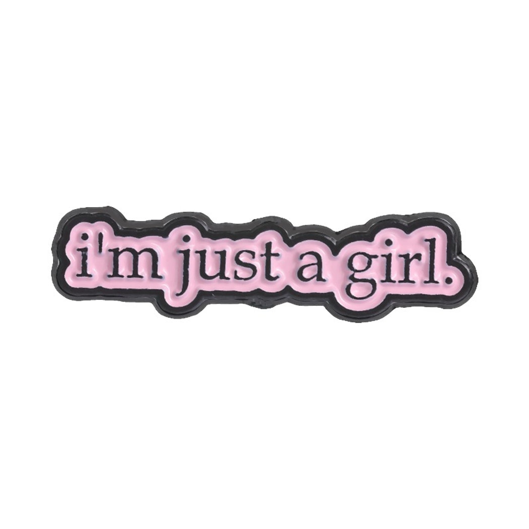 Pinori - Statement English Slogan Letter Brooch Pin