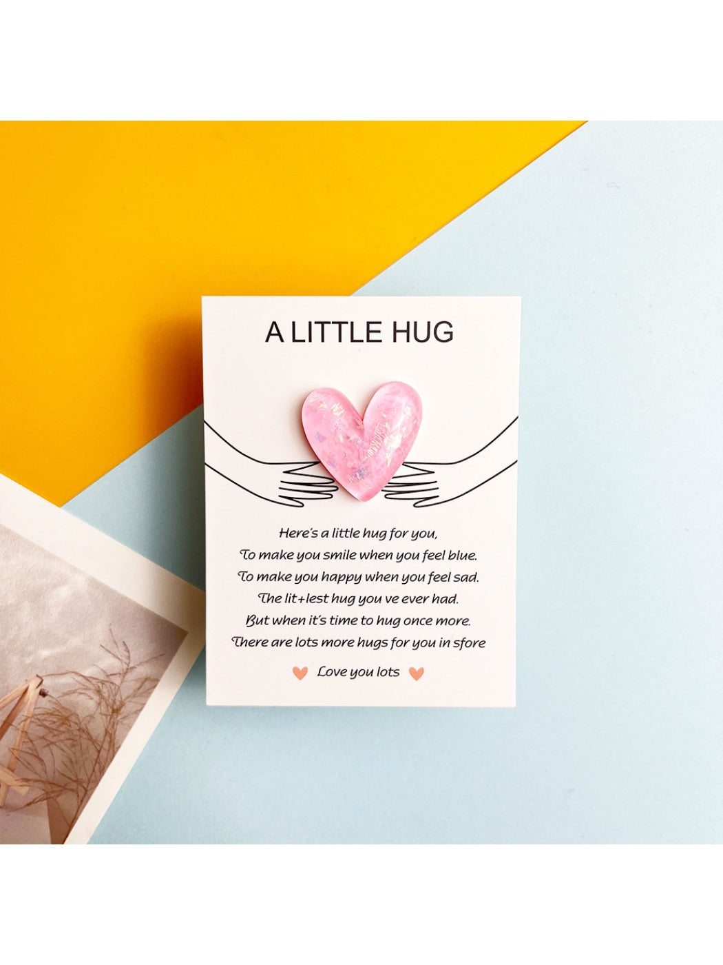 Taphug - Pocket Hug Glitter Heart Gift for Loved Ones