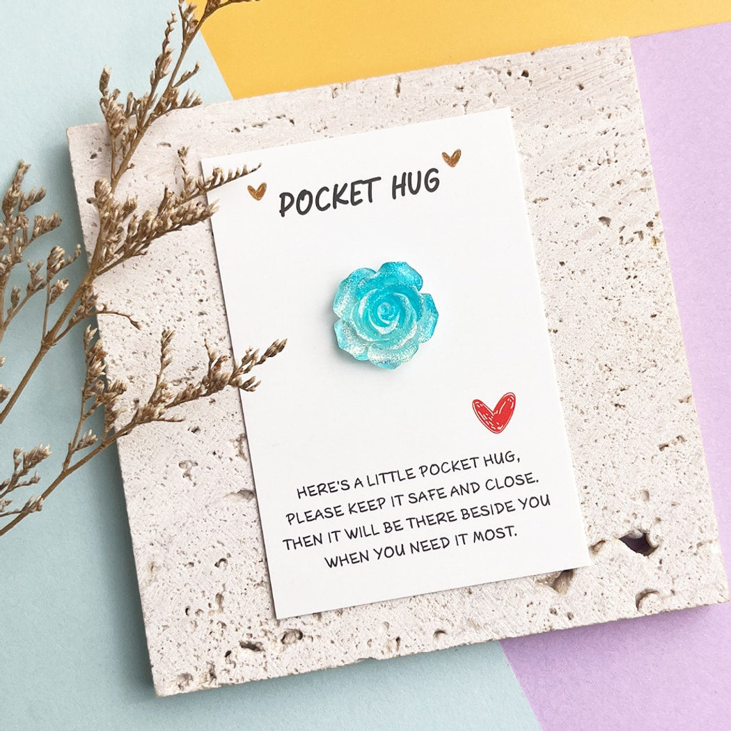 Taphug - Pocket Hug Gradient Glitter Rose Gift