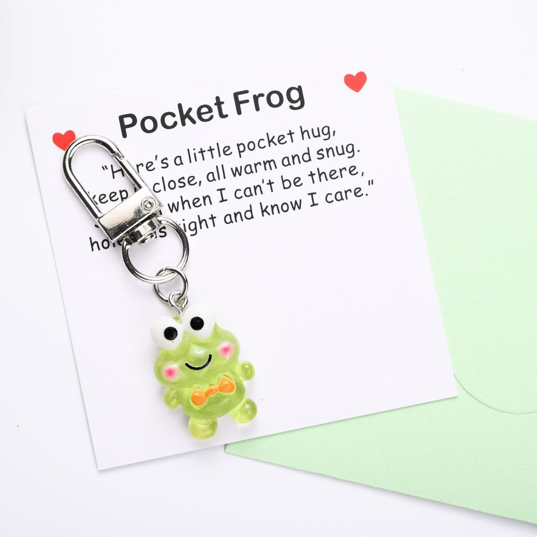 Taphug - Pocket Hug Cute Frog Cartoon Keychain