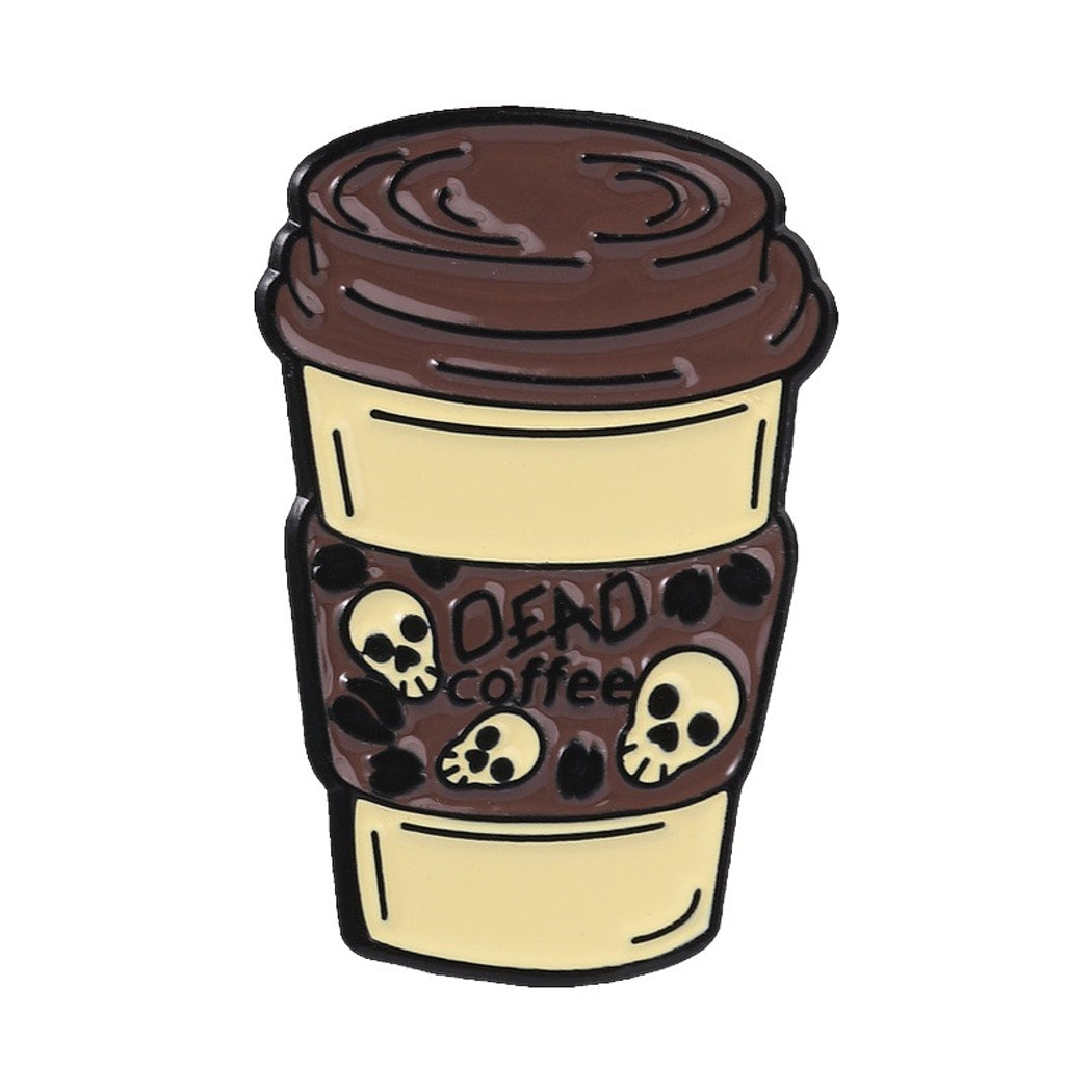 Pinori - Skull Drink Cartoon Enamel Pin