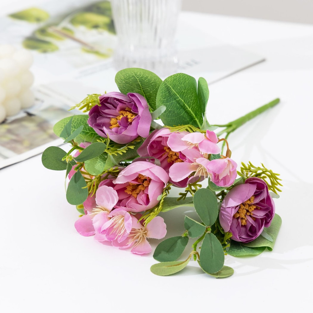 Roselle - Decorative Artificial Camellia Bouquet