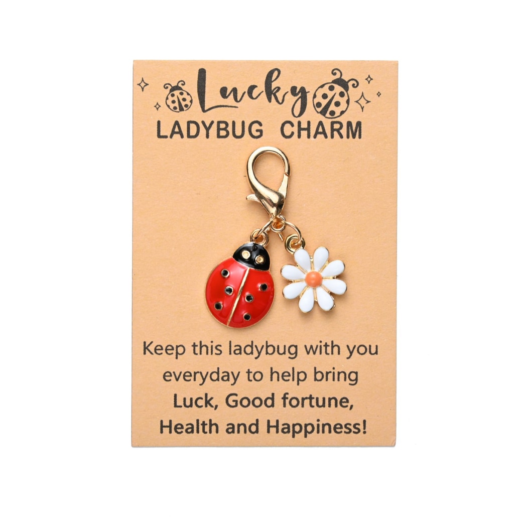 Taphug - Pocket Hug Daisy Ladybug Keychain Charm