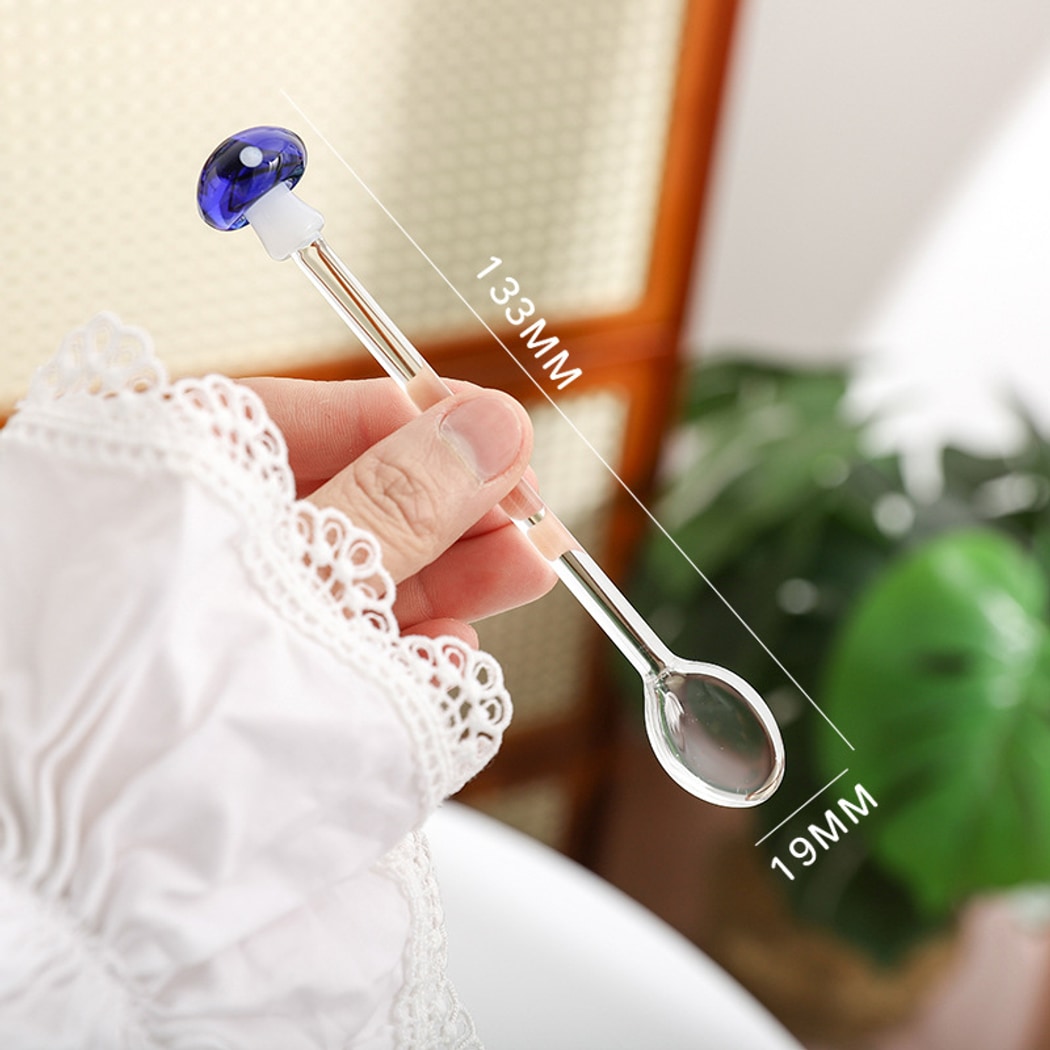 Glasira - Cute Colorful Mushroom Shape Spoon