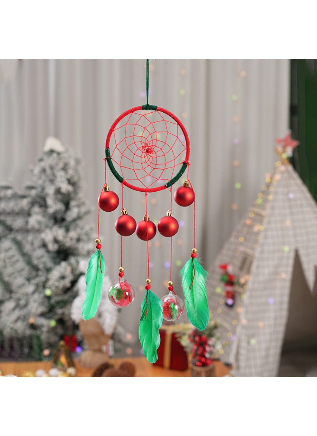 Somnira - American‑Style Christmas Series Dreamcatcher Wind Chime