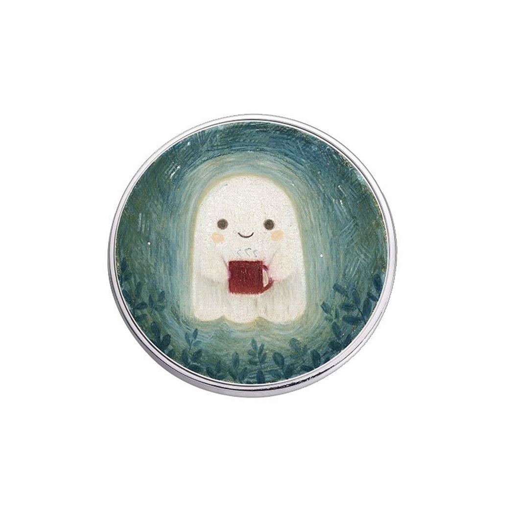 Pinori - Cute Ghost Circle Fashion Pin