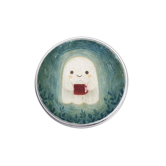 Pinori - Cute Ghost Circle Fashion Pin