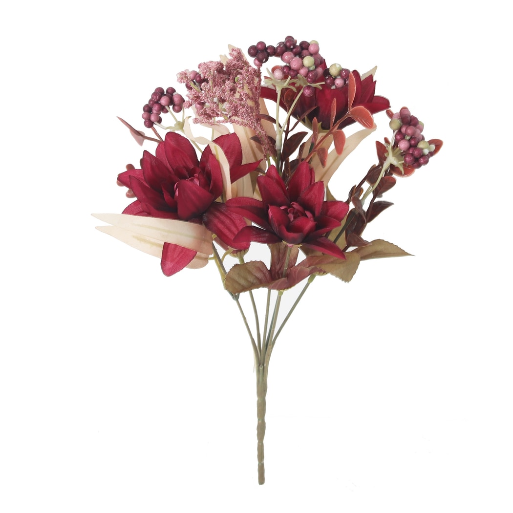 Roselle - Decorative Dahlia Bouquet Artificial Flowers