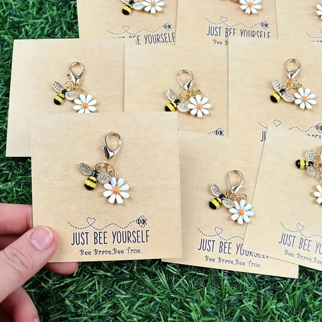 Taphug - Pocket Hug Bee Daisy Quote Keychain