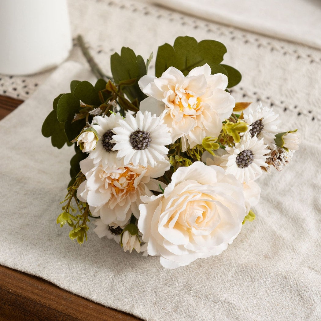 Roselle - Decorative Peony and Daisy Artificial Flowers