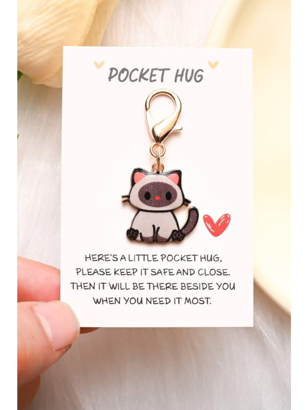Taphug - Adorable Cartoon Cat Keychain