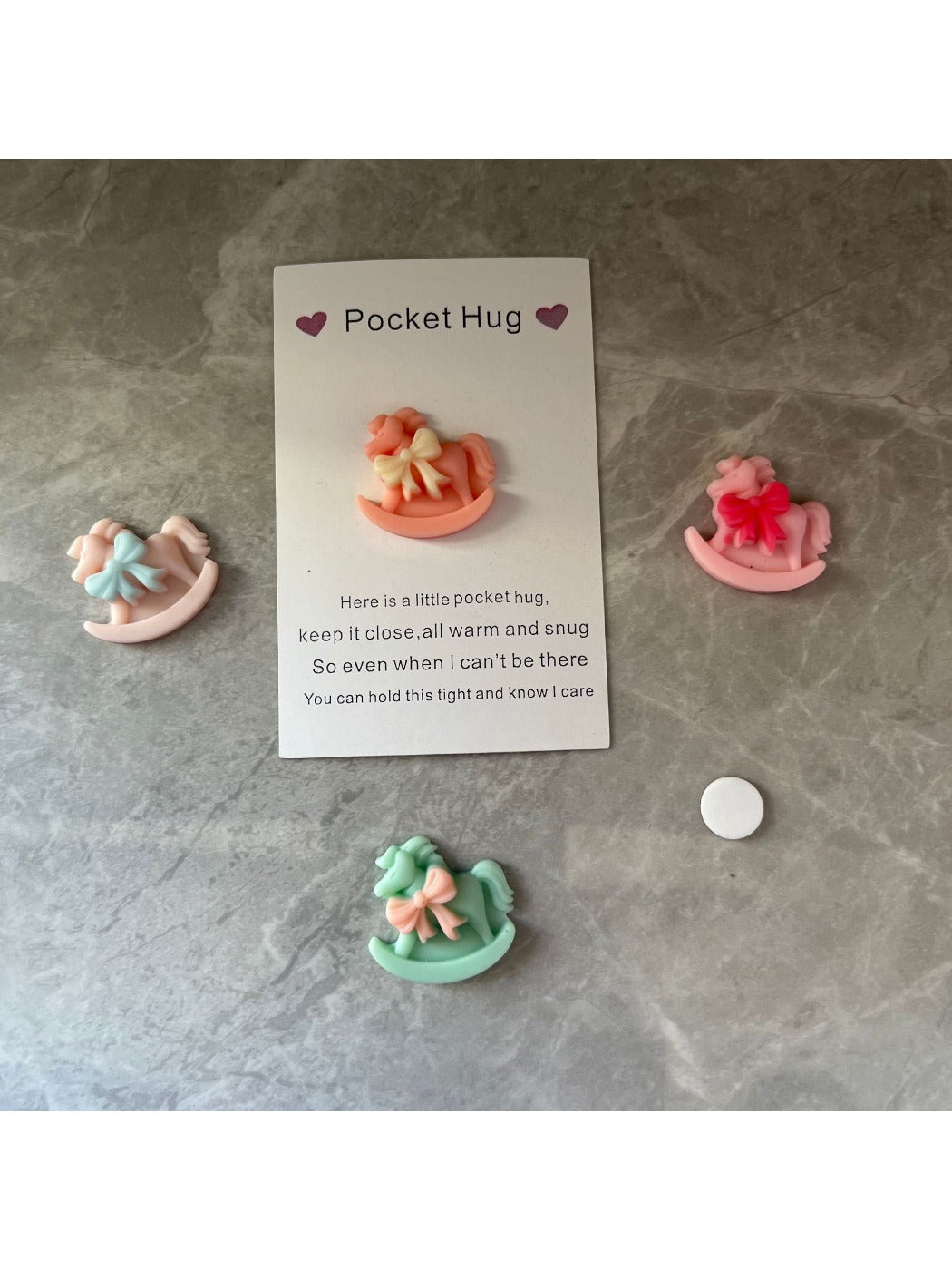 Taphug - Pocket Hug Horse Love Token Gift pocket hug card and keepsake token