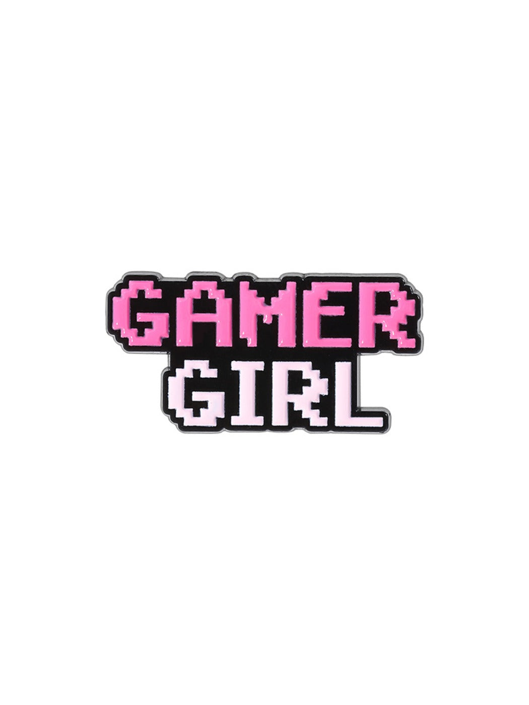 Pinori - Pixel-style Letter Design Metal Badge