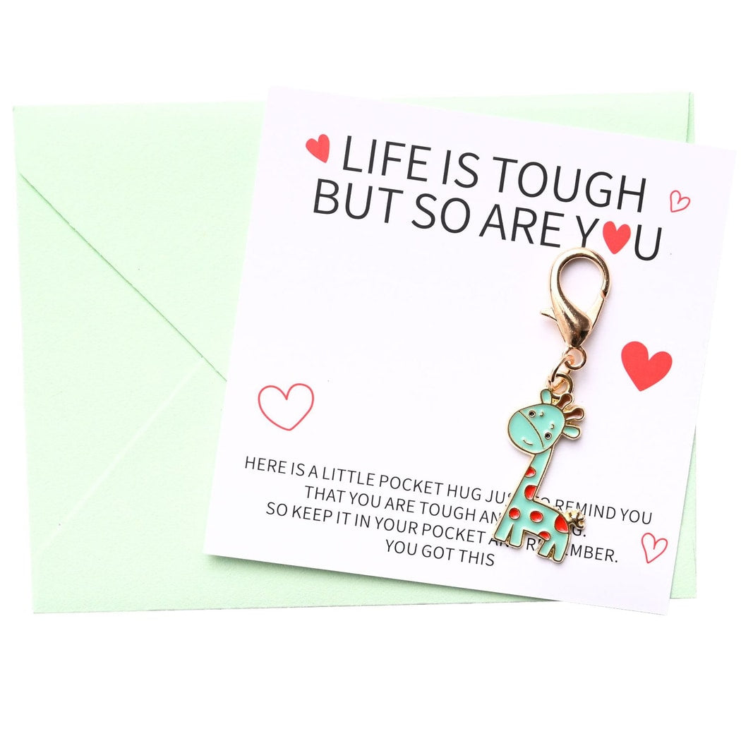 Taphug - Cute Pocket Hug Giraffe Keychain