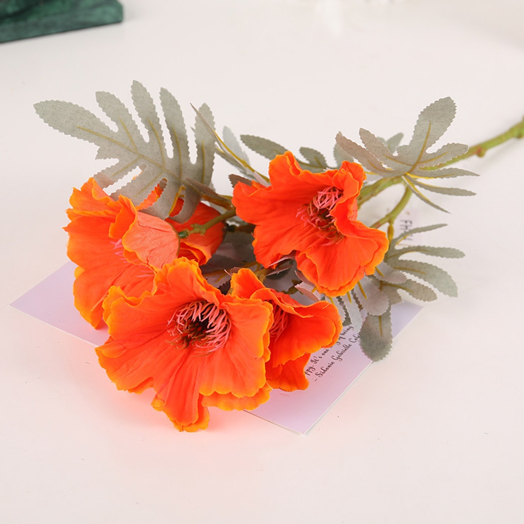 Roselle - Decorative Poppy Flower Artificial Bouquet