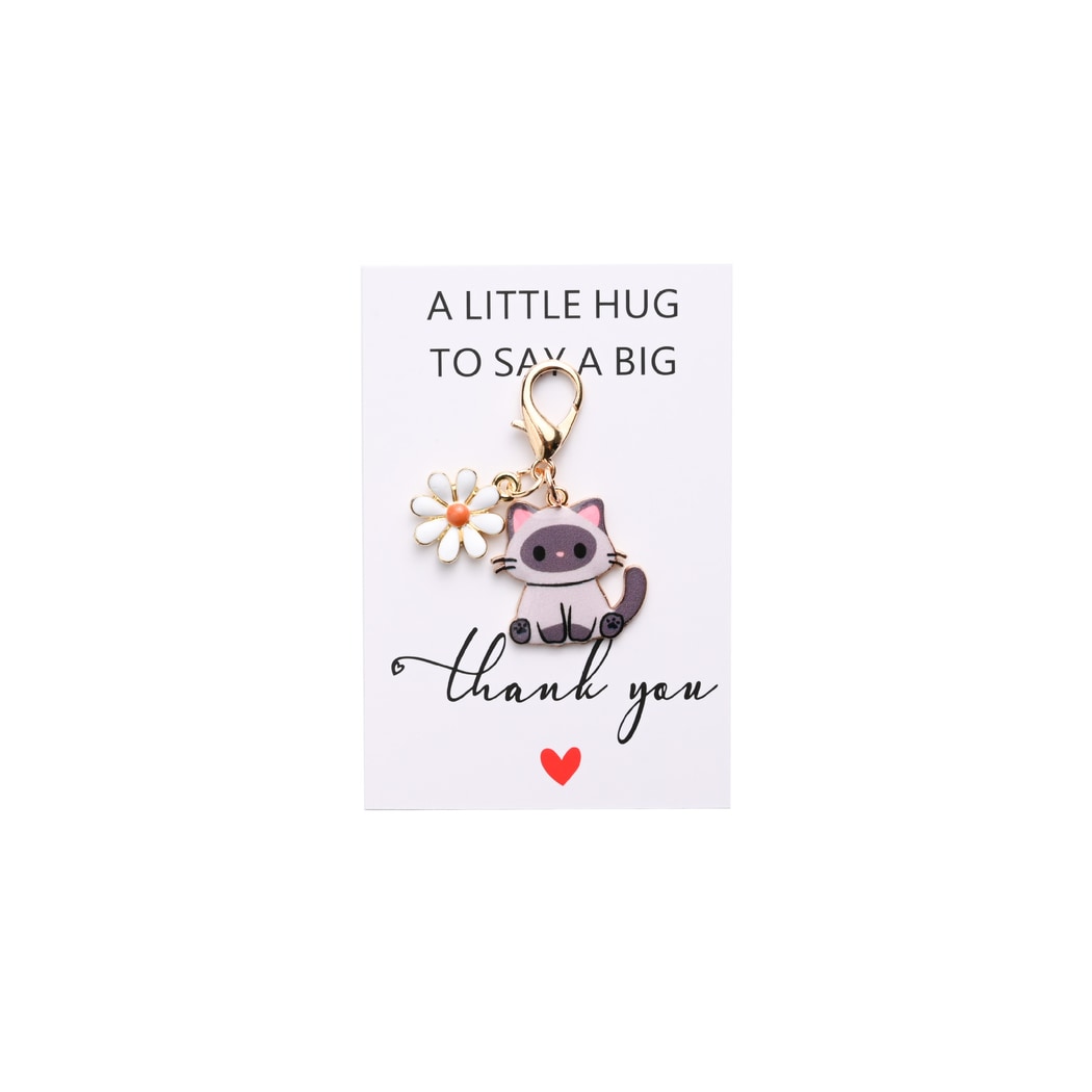 Taphug - Pocket Hug Daisy Cat Charm Keychain