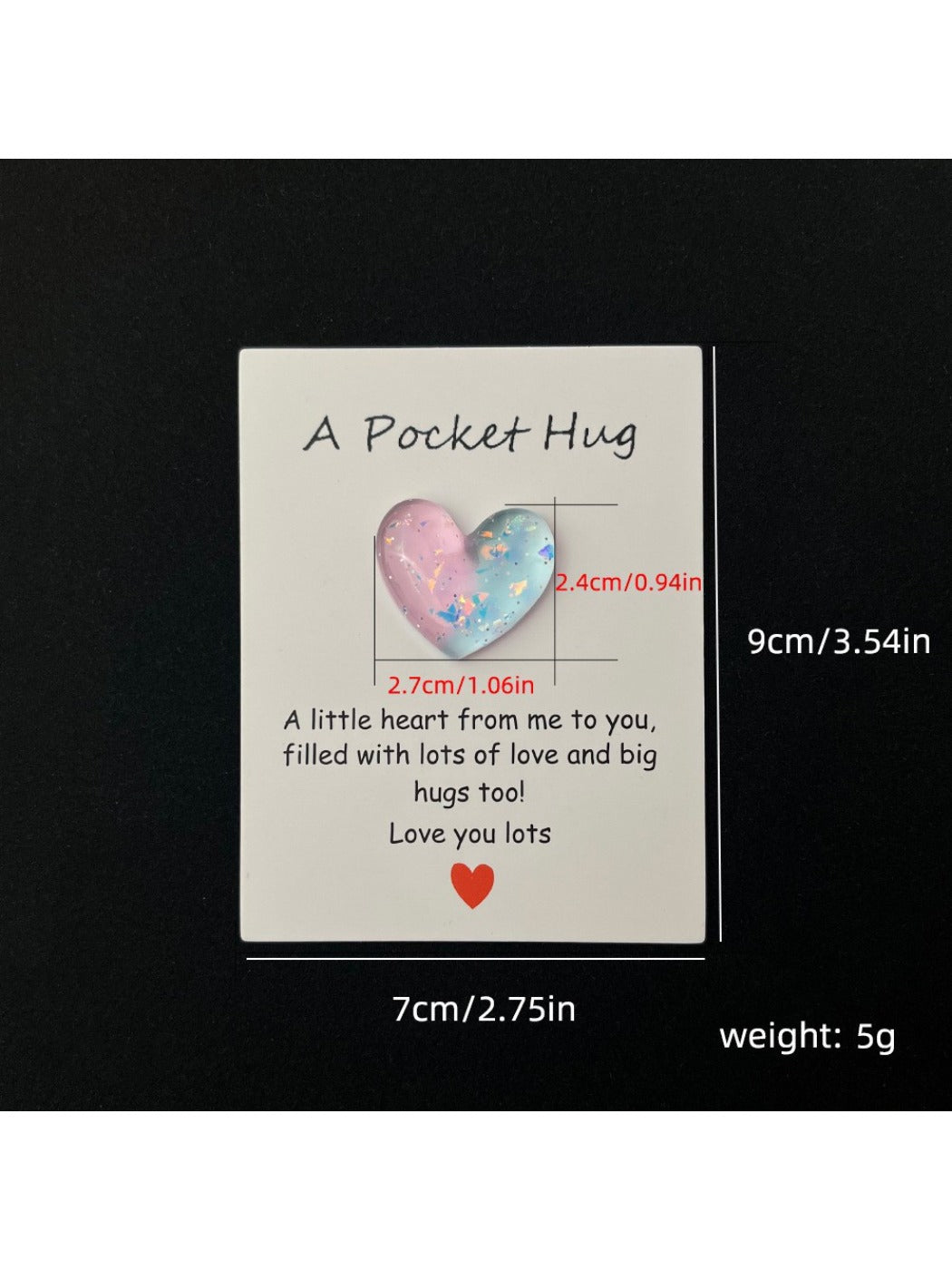 Taphug - Pocket Hug 8 Color Gradient Hearts