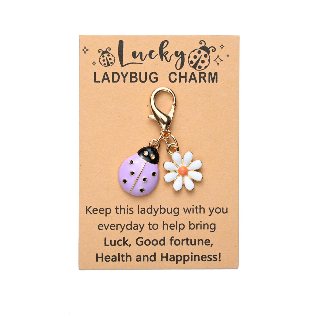 Taphug - Pocket Hug Daisy Ladybug Keychain Charm