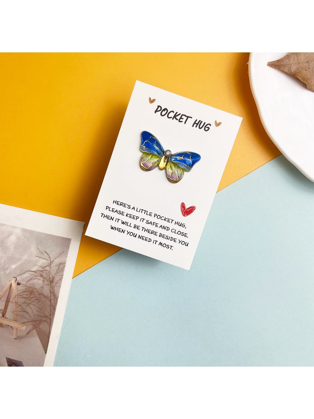 Taphug - Rainbow Wing Pocket Hug Card pocket hug card and keepsake token view 11