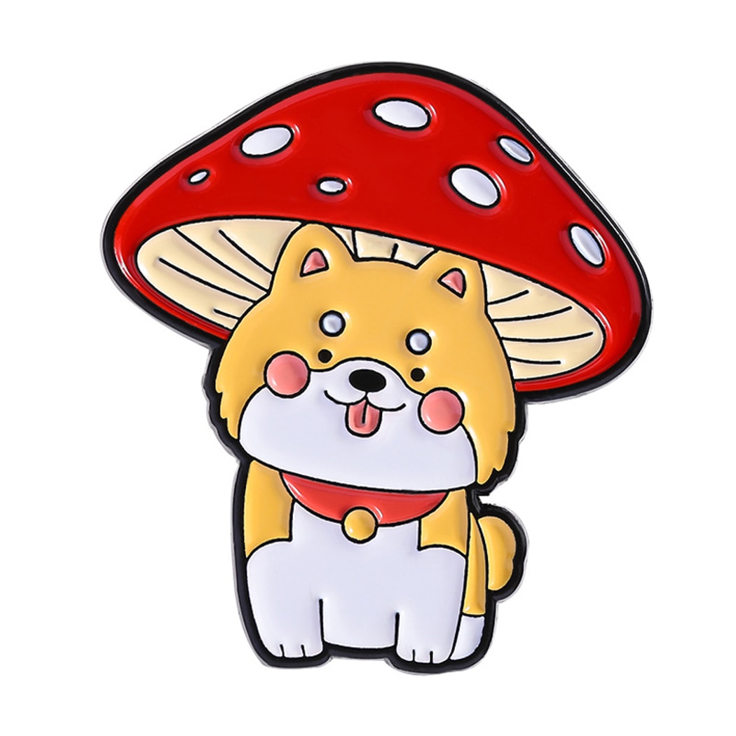 Pinori - Animal Mushroom Cartoon Decorative Pin