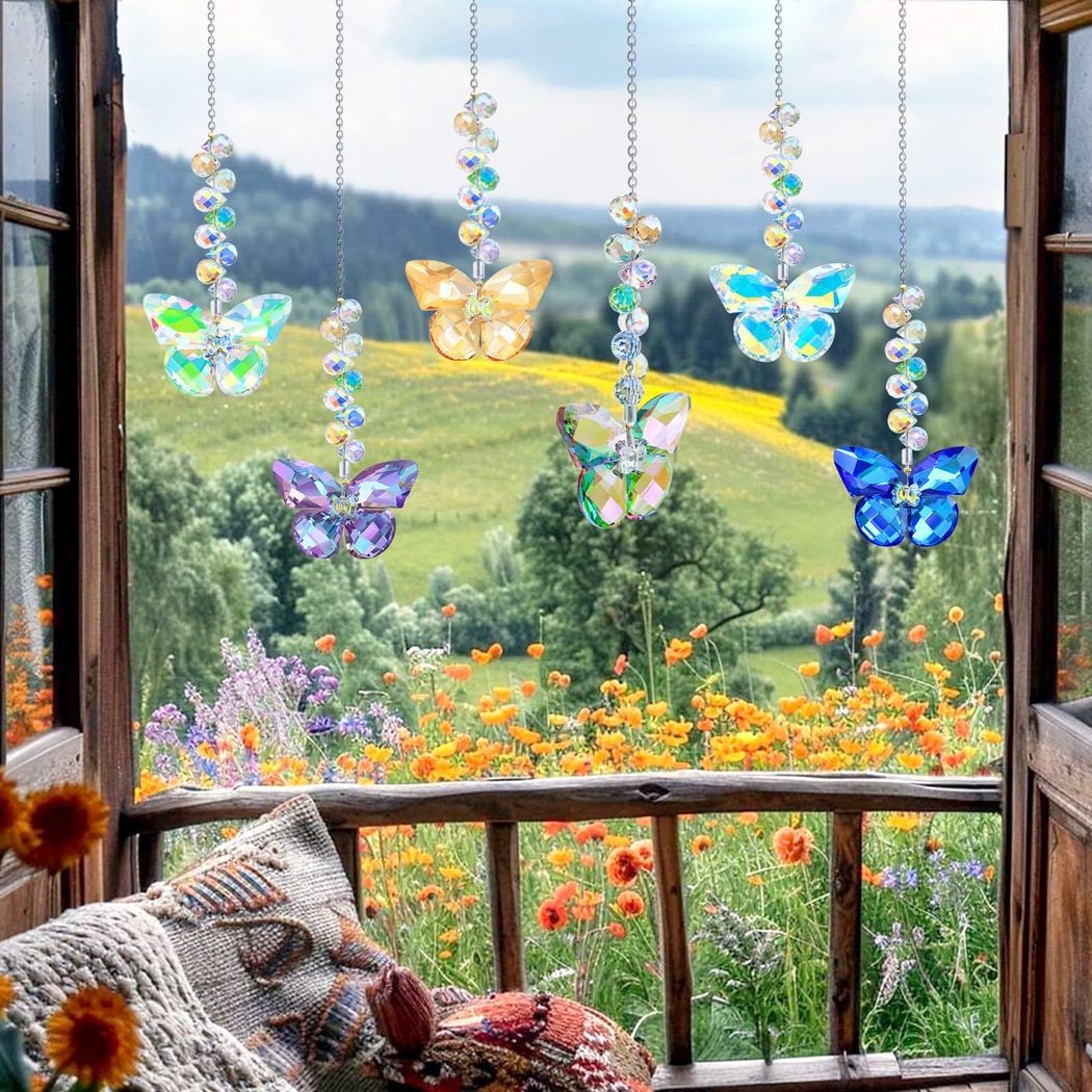 Somnira - Butterfly Rainbow Window Hanging Set
