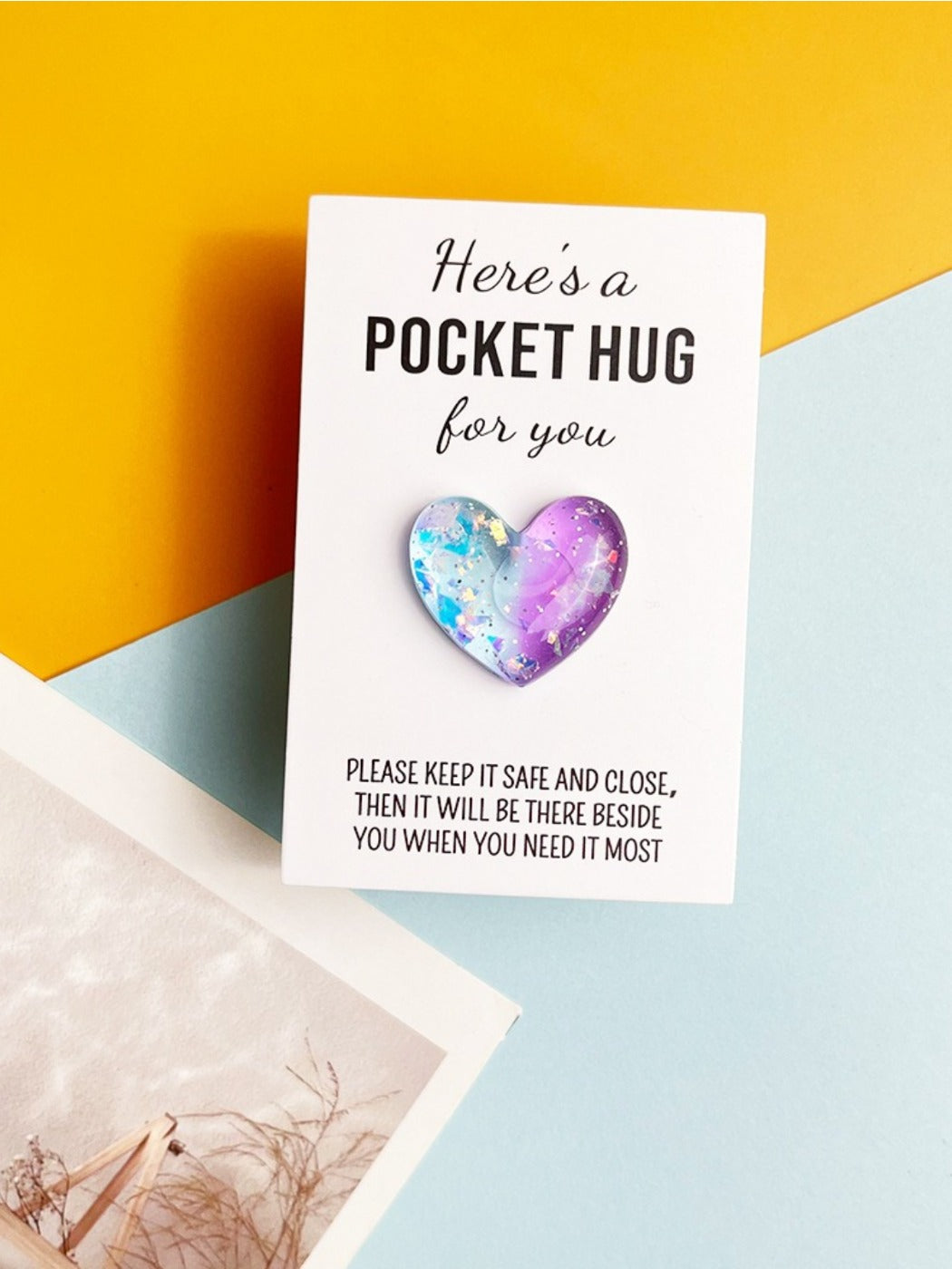 Taphug - Pocket Hug Glitter Gradient Heart