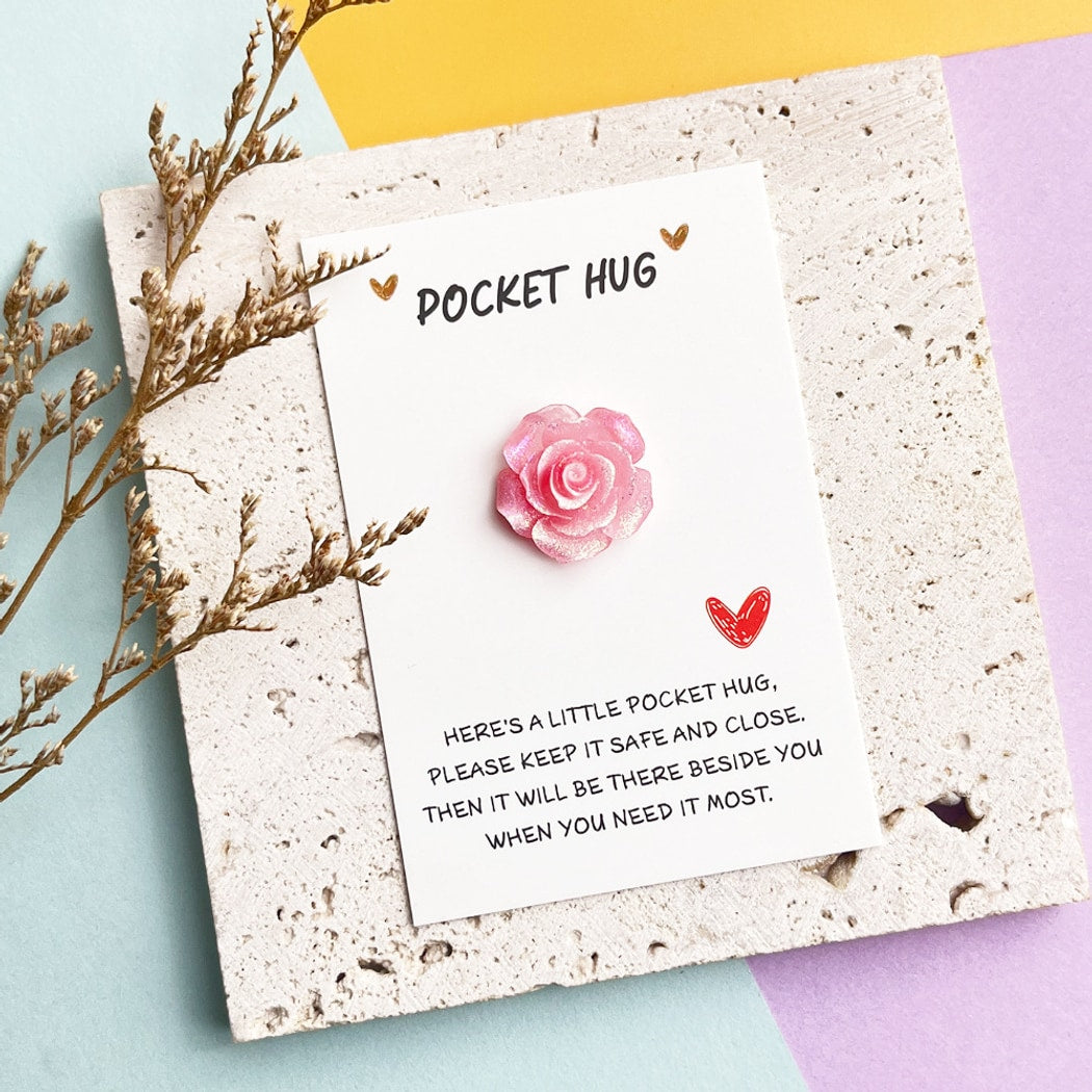 Taphug - Pocket Hug Gradient Glitter Rose Gift
