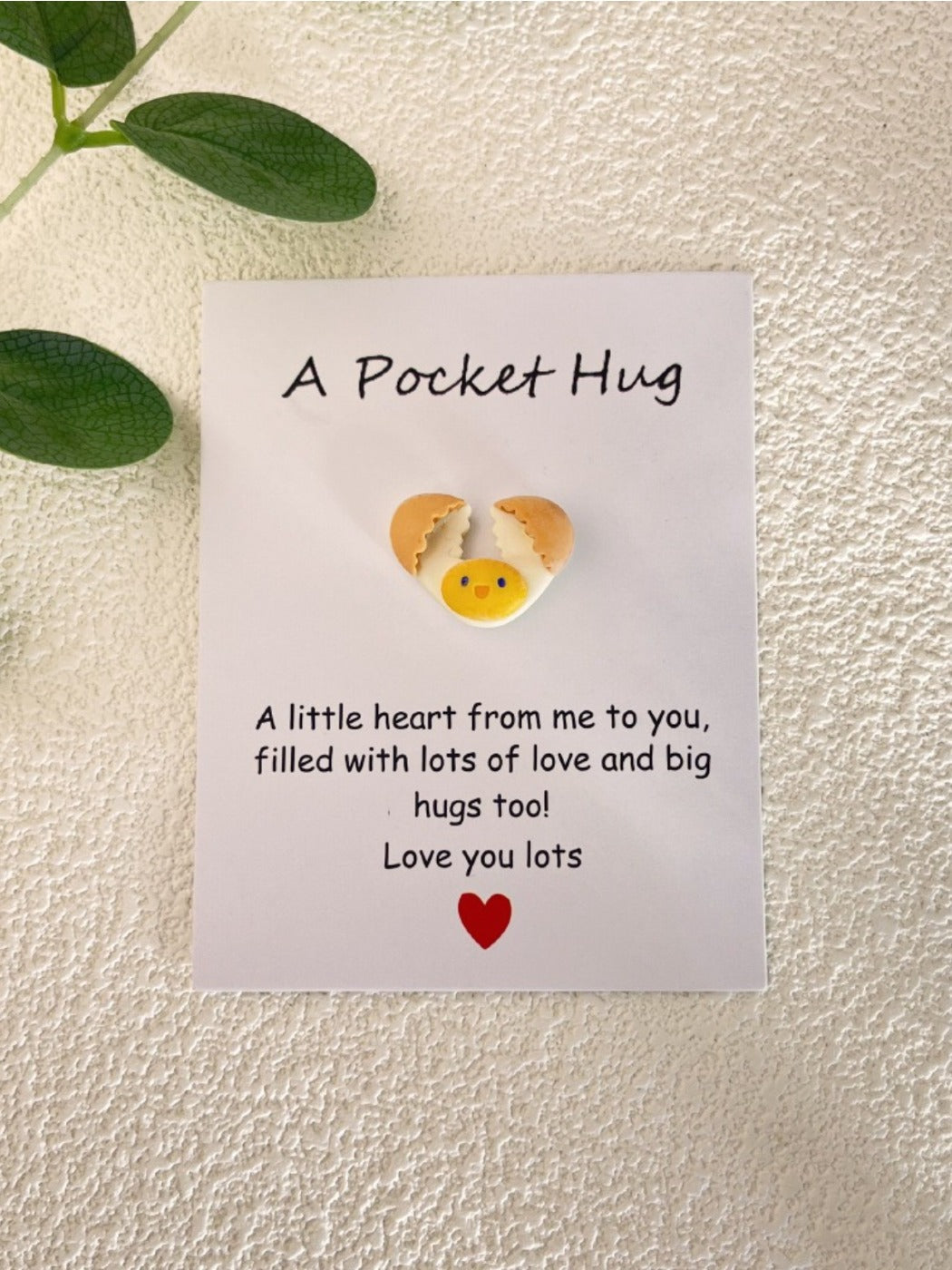 Taphug - Pocket Hug Mini Egg Series pocket hug card and keepsake token view 9
