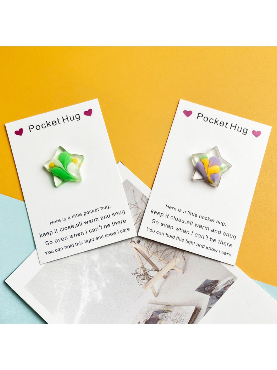 Taphug - Pocket Hug Colorful Resin Star