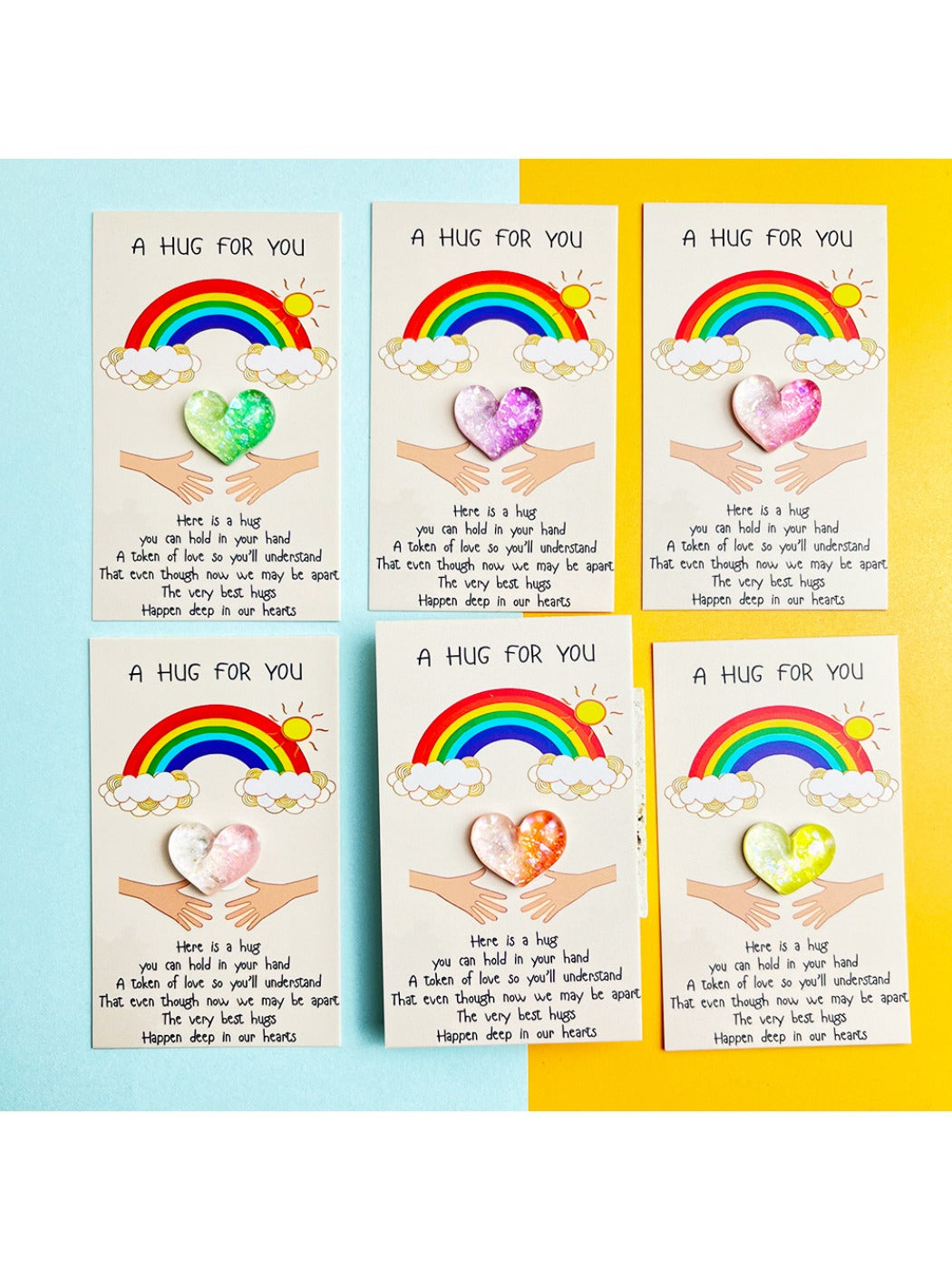 Taphug -  Pocket Hug Rainbow Gradient Heart