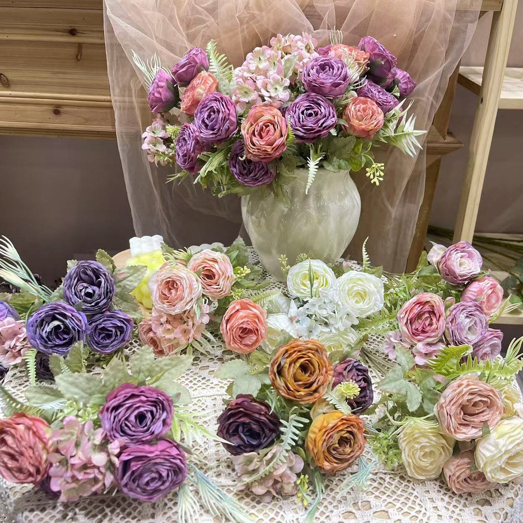 Roselle - Vibrant Decorative Rose Artificial Flowers