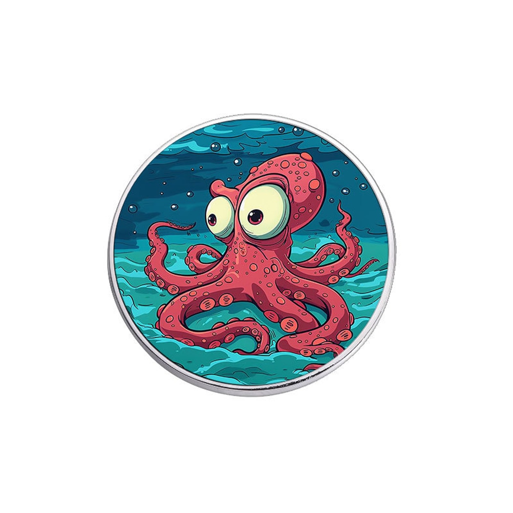 Pinori - Simple Style Octopus Graphic Pin