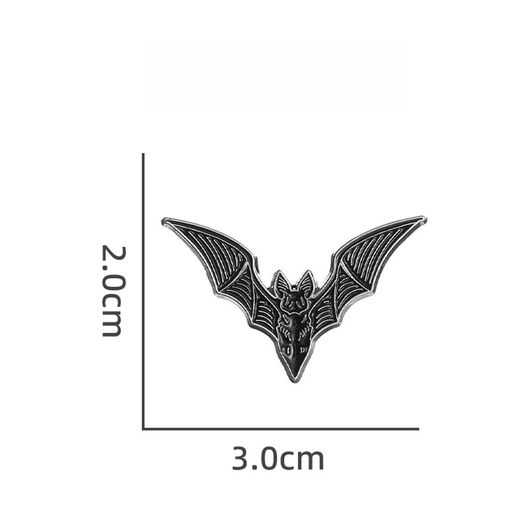 Pinori - Halloween Punk Style Bat Shape Pin