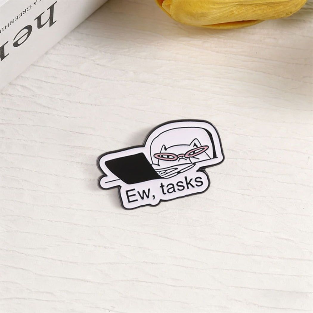 Pinori Tired Cat Enamel Pin
