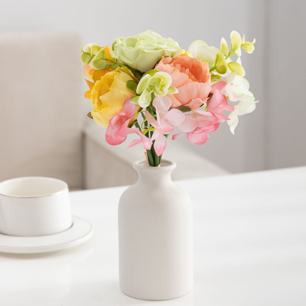 Roselle - Multicolor Flowers Artificial Bouquet
