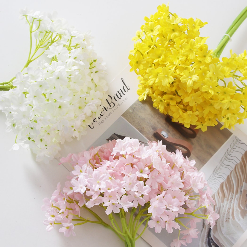 Roselle - Artificial Hydrangea Flower Decor Bouquet